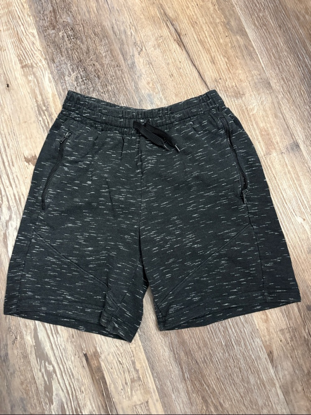 art class Black Heathered Drawstring Knit Shorts